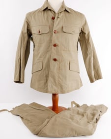 WWII IMPERIAL JAPANESE EM/NCO TROPICAL UNIFORM LOT