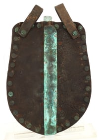 US CIVIL WAR CONFEDERATE LEATHER CANTEEN FLASK