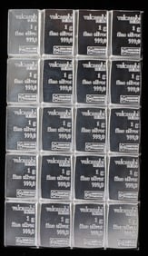 20 1 GRAM VALCAMBI SUISSE BAR INGOT LOT