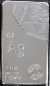 10 OZT SILVER BULLION BAR FROM ELEMETAL