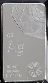 10 OZT SILVER BULLION BAR FROM ELEMETAL
