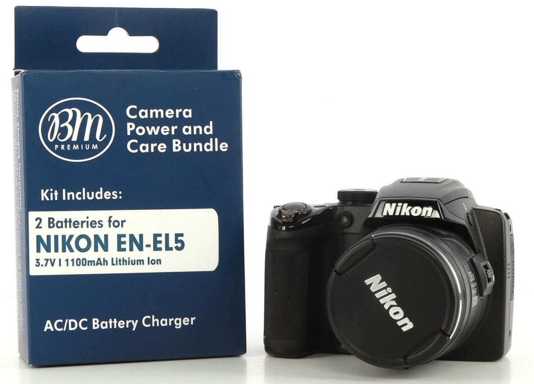 NIKON COOLPIX DIGITAL CAMERA WITH EXTRA BATTERY: Coolpix P500 from Nikon, with extra battery. Camera is in good working condition. 36x optical zoom lends. Full HD capability.