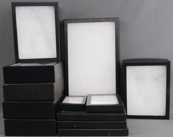 LOT OF 12 USED ASSORTED RIKER MOUNT DISPLAY CASES