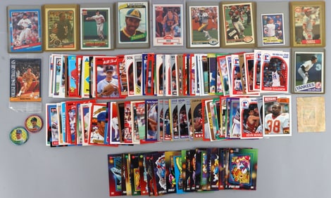 DEALERS LOT OF 80S & 90 TRADING CARDS SPORT COMICS