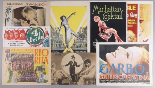 LOT 9 STUDIO MOVIE POSTERS GARBO SWANSON GABLE