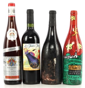 LOT OF 4 WINE BOTTLES JOSEF FRIEDRICH & OTHERS