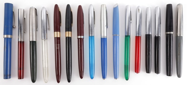 LOT OF 16 ANTIQUE FOUNTAIN PEN COLLECTION