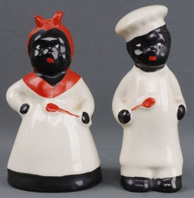 AUNT JEMIMA & PADDY SALT & PEPPER SHAKERS