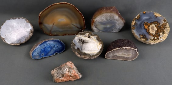 CRYSTAL GEODE AND PYRITE ROCK FORMATIONS