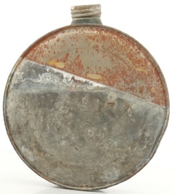 19TH CENTURY TIN CANTEEN FLASK