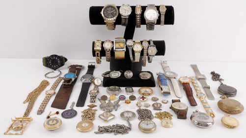 OVER 4 POUNDS OF WATCHES & WATCH PARTS UNSEARCHED