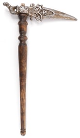CEREMONIAL INDIAN ZAGHNAL CROW-BILL AXE