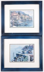 LOT OF 2 HOWARD BEHRENS FRAMED ITALIAN PRINTS