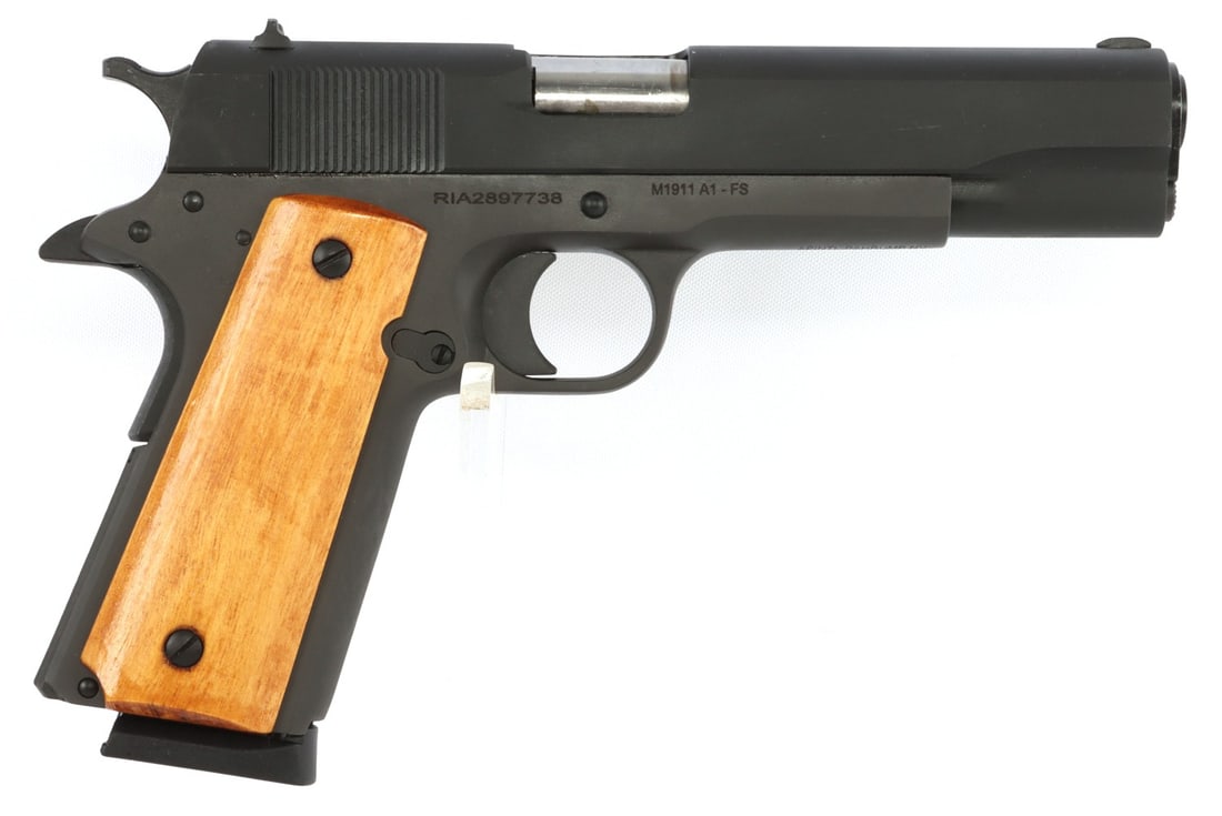 ROCK ISLAND ARMORY GI STANDARD FS M1911 A1 .45 ACP: New in box. Rock Island Armory GI Standard FS M1911 A1 semi-automatic pistol. Includes three (3) magazines and range bag. FFL required for transfer. No international shipping. Know your state's firear