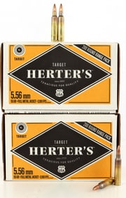 400 RDS 5.56MM 55GR FMJ HERTER'S RANGE PACK AMMO