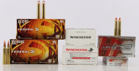 AMMO 280 ROUNDS 40 S&W 300 WIN 45-70 444 MARLIN