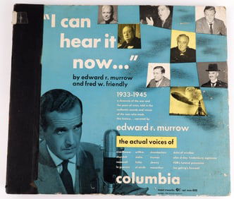 5 RECORD VINYL SET ED MURROW CHRONICLE OF WWII