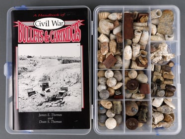 100 LOT US CIVIL WAR BULLET & CARTRIDGE COLLECTION