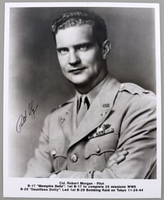 WWII ROBERT MORGAN MEMPHIS BELLE SIGNATURE