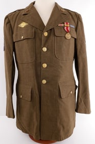 WWII USAAF 5TH AIR FORCE EM NAMED SERVICE JACKET