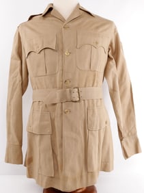 WWII US ARMY CBI MEDIC THEATER MADE BUSH JACKET