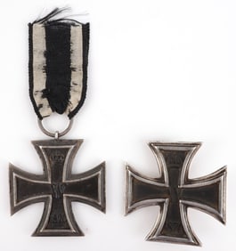 2 IMPERIAL GERMAN 1870 IRON CROSS LOT
