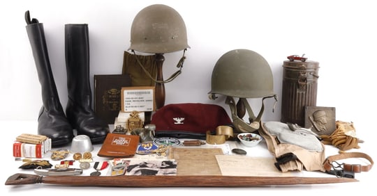 MULTI CONFLICT GENERAL ANTIQUES MILITARIA LOT