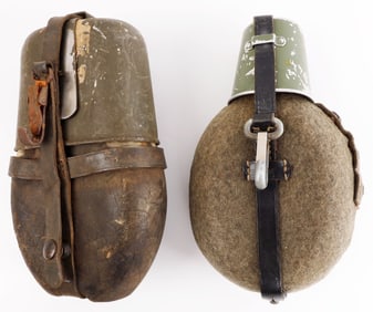 LOT OF 2 WWII GERMAN CANTEENS