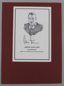 WWII GERMAN THIRD REICH ADOLF GALLAND SIGNATURE