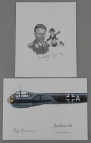 WWII GERMAN HAJO HERMANN & RUDOLF OPITZ SIGNATURES