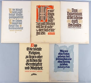 LOT 5 WEEKLY QUOTATION OF THE NAZI PARTY POSTERS