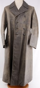 WWII GERMAN WAFFEN SS ARMY LEATHER TRENCHCOAT