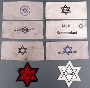 8 WWII GERMAN THIRD REICH HOLOCAUST JEWISH STARS
