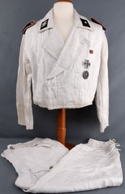 WWII GERMAN WAFFEN SS TROPICAL SERVICE UNIFORM