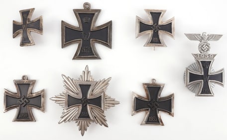 7 WWII GERMAN THIRD REICH IRON CROSS LOT
