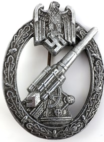 WWII GERMAN THIRD REICH ARMY ARTILLERY BADGE