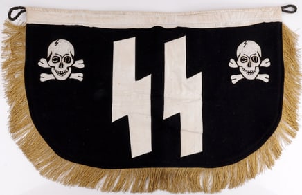 WWII GERMAN THIRD RIECH SS TOTENKOPF BANNER