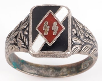 WWII GERMAN THIRD REICH SS MEMBER RING SIZE 10