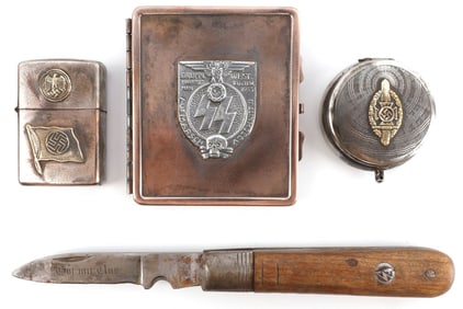 LOT OF 4 WWII GERMAN THIRD REICH PERSONAL AFFECTS