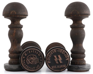 WWII GERMAN THIRD REICH HANDSTAMPS WAFFEN-SS