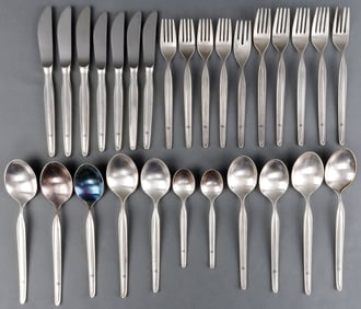 28 PC WWII GERMAN REICH WAFFEN-SS SILVERWARE LOT