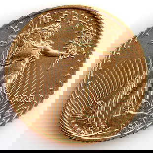 2023 GOLD 1/10 OZT OUNCE AMERICAN EAGLE BU COIN: Brilliant Uncirculated. This lot reserves at melt.