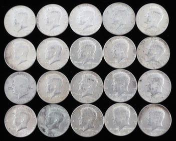 90% SILVER KENNEDY HALF DOLLARS $10.00 FACE VALUE