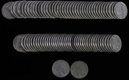 LOT OF 80 READABLE DATE BUFFALO NICKEL COINS