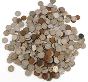 OVER 3 POUNDS OF BUFFALO WHEAT V JEFFERSON COINS