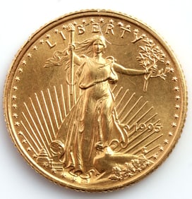 1995 GOLD 1/10 OZT OUNCE AMERICAN EAGLE BU COIN