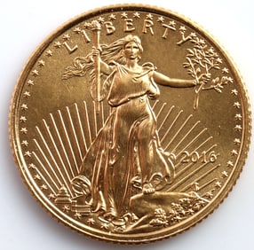 2016 GOLD 1/10 OZT OUNCE AMERICAN EAGLE COIN