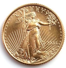 2023 GOLD 1/10 OZT OUNCE AMERICAN EAGLE BU COIN