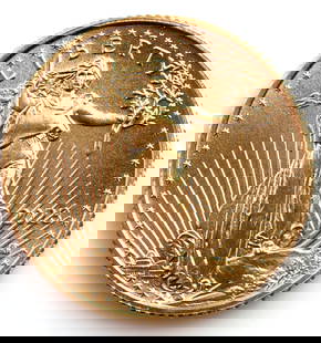 2023 GOLD 1/10 OZT OUNCE AMERICAN EAGLE BU COIN: Brilliant Uncirculated. This lot reserves at melt.