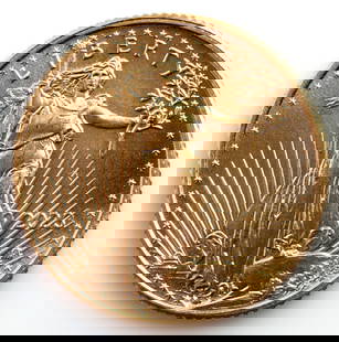 2023 GOLD 1/10 OZT OUNCE AMERICAN EAGLE BU COIN: Brilliant Uncirculated. This lot reserves at melt.